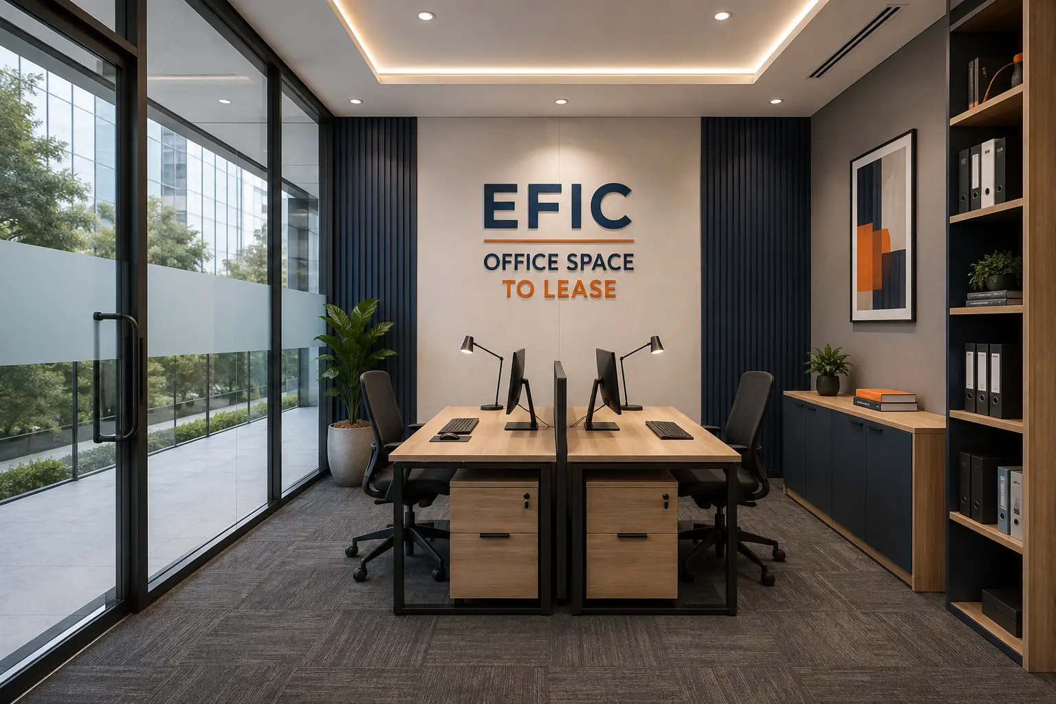 Twin Desk Office